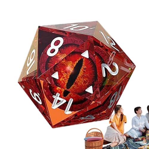 Polyedrische Würfel Auf 20 Seiten - Dragon Eye Dice, RPG Rollenspiel | Farbwürfel Für Brettspiele, Würfelsammlung Für Tischspiele, Interaktives Zubehör Für Spielliebhaber Polyedrische Würfel Auf 20 Seiten - Dragon Eye Dice, RPG Rollenspiel | Farbwürfel Für Brettspiele, Würfelsammlung Für Tischspiele, Interaktives Zubehör Für Spielliebhaber von Generisch