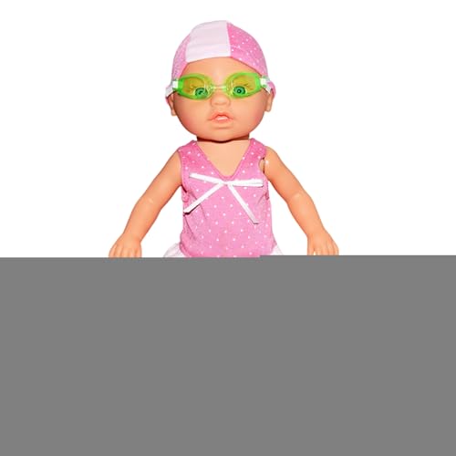Pool Baby Doll - Wasserdichtes -Badebaby Mit Beweglichen Gliedmaßen - Spielzeug Zubehör Für Sand Reise Auto Kinder Urlaub Mädchen Badewanne Pool von Generisch