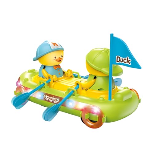 Poolspielzeug für 1-3, Badspielzeug für Kinder im Alter von 4 bis 8 | Elektrische Osterente Ente mit Lichtern Musik süßes Spielzeugboot - ABS -Badewannenspiel, spielen Boote für das chinesische Neujah von Generisch