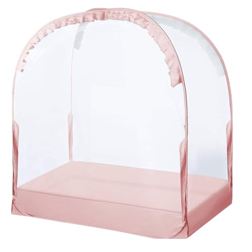 Popup Crib Dome - atmungsaktives Maschensicherheits -Baldachin, sofortiges Säuglingsgehäuse | Transparente insektenresistente Bettschild, schnelle Setup-Kindergartenbarriere, leichte Kleinkindschlafab von Generisch