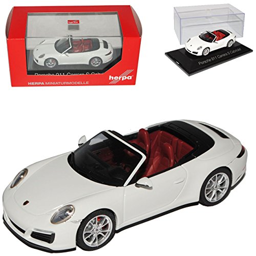 Porsch. 911 991 Carrera S Cabriolet Weiss Modell Ab 2012 1/43 Herpa Modell Auto Porsch. 911 991 Carrera S Cabriolet Weiss Modell Ab 2012 1/43 Herpa Modell Auto von Generisch