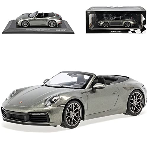 Porsch. 911 992 4S Cabrio Grün Grau Neue Generation Ab 2019 1/18 Minichamps Modell Auto Porsch. 911 992 4S Cabrio Grün Grau Neue Generation Ab 2019 1/18 Minichamps Modell Auto von Generisch