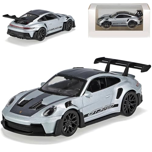 Porsch. 911 992 GT3 RS Coupe Silber Grau mit Schwarz Neue Generation Ab 2019 Version Ab 2022 1/43 Norev Modell Auto Porsch. 911 992 GT3 RS Coupe Silber Grau mit Schwarz Neue Generation Ab 2019 Version Ab 2022 1/43 Norev Modell Auto von Generisch