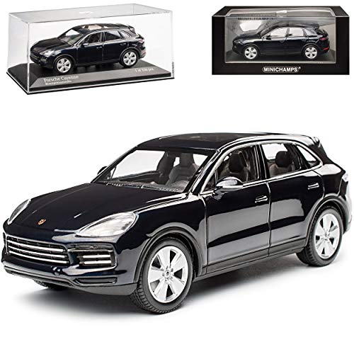 Porsche Cayenne III PO536 Dunkel Blau Metallic Fast schwarz 3. Generation Ab 2017 limitiert 1 von 336 1/43 Minichamps Modell Auto von Generisch