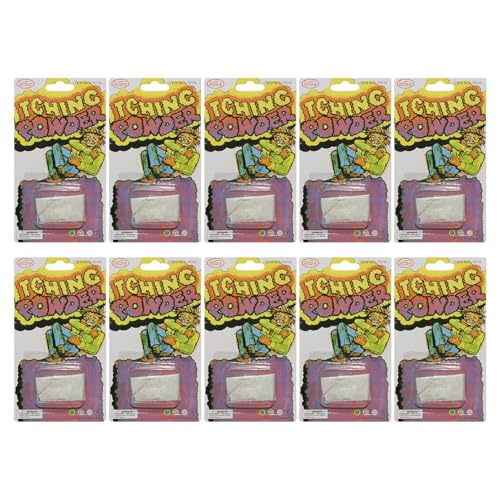 Prank Juckreiz Pulver Set 10 Stück - Sicheres Lustiges Gag Geschenk, Aprilscherz Tag Witz, Halloween Partys Streich Requisite, Urkomisches Spoof-Spielzeug für Überraschungsspaß und Lachen von Generisch