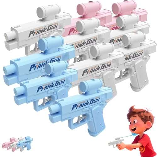Prank Two-Way Water Gun, 2025 New Upgraded Prank Water Gun, Prank Squirt Gun Can Spray from Front and Back (Mix10pcs.b) von Generisch