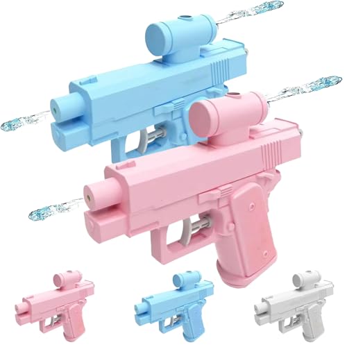 Prank Water Gun, Compulsive Prank Two-Way Water Gun, Reverse Waters Gun Spray from Front and Back for Friend, Fun Office & School Prank Toy (Blue+Pink) von Generisch