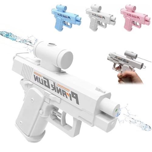 Prank Water Gun, Prank Two-Way Water Gun, Reverse Squirt Gun for Creative Water Fights, Fun Trick Battle Toy, Spray from Front and Back (White) von Generisch