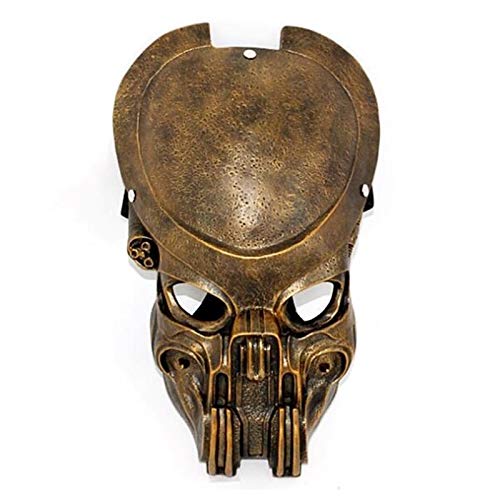 Predator Cosplay Maske Harz Spiel Film Party Halloween Kostüm Maske Requisiten (Kupfer) von Generisch