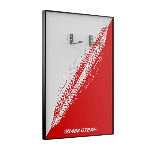Premium Display-Wandtafel für Lego Technic Rennwagen –80X50cm| Perfekte Präsentation für Ihre Sammlung,Aufbewahrung & Dekoration(nur Wandtafel) (42125 Ferrari 488 GTE) von Generisch