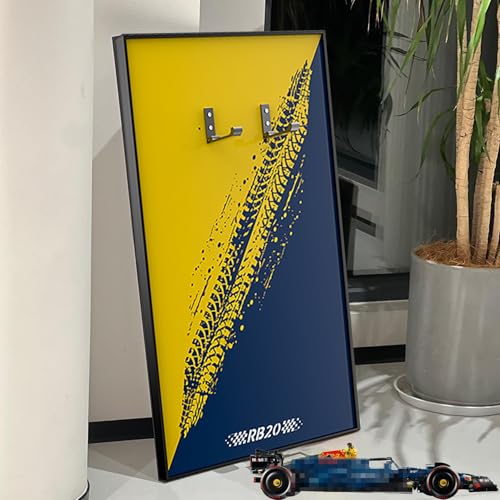 Premium Display-Wandtafel für Lego Technic Rennwagen –80X50cm| Perfekte Präsentation für Ihre Sammlung,Aufbewahrung & Dekoration(nur Wandtafel) (42206 Red Bull BR20) von Generisch