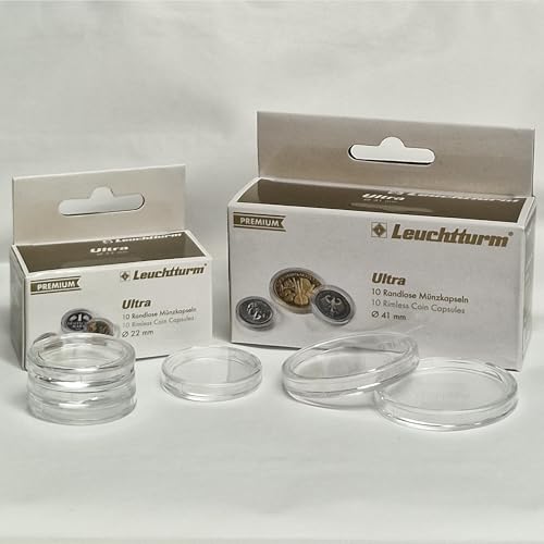 Premium Münzkapseln Leuchtturm Ultra 10er Pack (20 mm) von Generisch