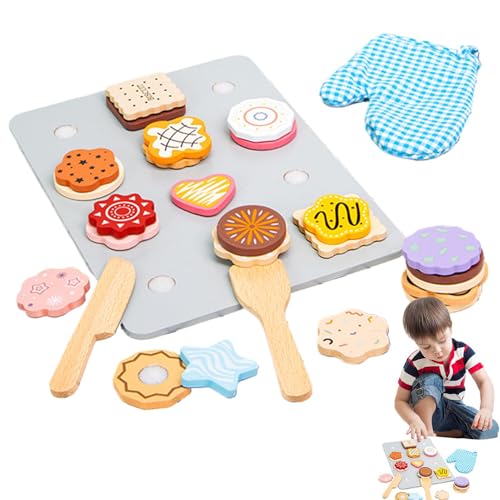 Pretend Bakery Food, Wooden Kids Cookie Play Food Set, Cute Dessert Playset with Assorted Pastries, Portable Learning Toy for Hands- Skills, Imaginative Role-Playing Pretend Bakery Food, Wooden Kids Cookie Play Food Set, Cute Dessert Playset with Assorted Pastries, Portable Learning Toy for Hands- Skills, Imaginative Role-Playing von Generisch