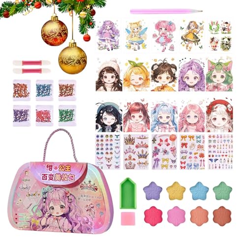 Princess Dress Up, Makeup Sticker Kit, Dress Up Games, Children's Makeup Toys, Princess Makeup Set, Kids Dress Up, Stickers for Kids, Creative Makeup Kit, Kids Princess Kit, Dress Up Stickers von Generisch