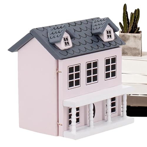 Princess Villa Puppenhaus, Holzpuppenhäuser für Mädchen |Villa Kleines Haus Miniatur Puppenhaus,Puppenhaus-Minimöbel, niedliche Taschenvilla, kleines Haus für Teenager und Erwachsene Princess Villa Puppenhaus, Holzpuppenhäuser für Mädchen |Villa Kleines Haus Miniatur Puppenhaus,Puppenhaus-Minimöbel, niedliche Taschenvilla, kleines Haus für Teenager und Erwachsene von Generisch