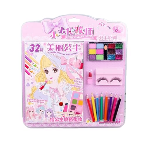 Prinzessin Anziehspiel - Make up Buch für Kinder | Kosmetisches Zeichenbuch mit Lustigen Aktivitäten, Interaktive Seiten, Farbiges Design, Einfach zu Benutzen, Ideal fürs Kleinkinder über 3 Jahre Prinzessin Anziehspiel - Make up Buch für Kinder | Kosmetisches Zeichenbuch mit Lustigen Aktivitäten, Interaktive Seiten, Farbiges Design, Einfach zu Benutzen, Ideal fürs Kleinkinder über 3 Jahre von Generisch