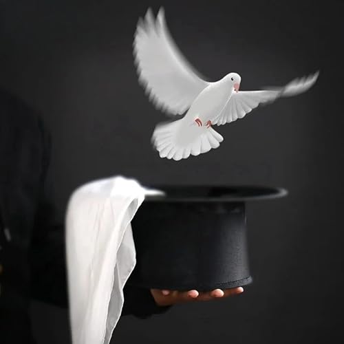 Professioneller Zauberhut mit Tauben & Seidenschal Mehrzweck-Stage Vanishing/Appearing Requisiten für Magier Dove Production Magic Professioneller Zauberhut mit Tauben & Seidenschal Mehrzweck-Stage Vanishing/Appearing Requisiten für Magier Dove Production Magic von Generisch