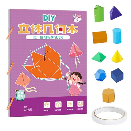 Pull String 3D Geometrie Lernbuch, Lernformspielzeug, Kinderpädagogikspielzeug Mit Tragbarem Und Kinderfreundlichem Design, inspirierte Fähigkeitenentwicklung, 29.7x21cm, Für Kinder, Klassenzimme Pull String 3D Geometrie Lernbuch, Lernformspielzeug, Kinderpädagogikspielzeug Mit Tragbarem Und Kinderfreundlichem Design, inspirierte Fähigkeitenentwicklung, 29.7x21cm, Für Kinder, Klassenzimme von Generisch