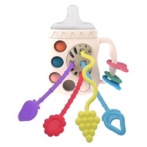 Pull String Activity Toys - -sensorisches Spielzeug | montessorii Sensory Toys | Silikonspielzeug | Reisezeichenspielzeug | Frühe Entwicklungsspielzeug | Feinmotorik -Fähigkeiten Spielzeug von Generisch