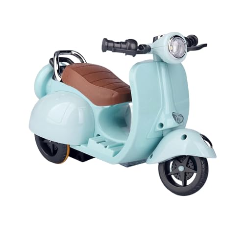 Puppe La-Bubu Zubehör, Motorräd Scooter Spielzeug mit Licht und Musik, Drehspielzeug für, Niedliches Have a Seat Spielzeug, Decor Desktop Ornaments für Sammler (Blau) von Generisch