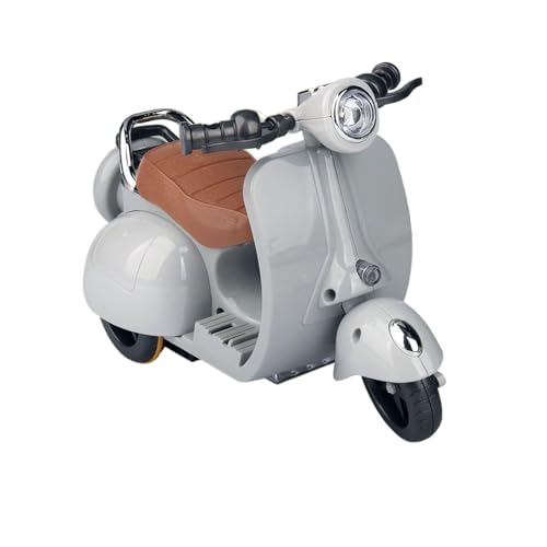 Puppe La-Bubu Zubehör, Motorräd Scooter Spielzeug mit Licht und Musik, Drehspielzeug für, Niedliches Have a Seat Spielzeug, Decor Desktop Ornaments für Sammler (Grau) von Generisch