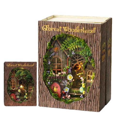 Puppe Modell – Miniatur-Haus-Set, Idee Modell Haus Modell Miniatur Craft Crafts Building Toy | Puppen-Set Realistic Wooden House Puzzle, Puppe Kit zur Herstellung von von Generisch