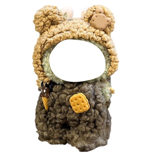 Puppe Original Plüsch Bekleidung, Puppenbekleidung Niedliches Mini Kuscheltier Outfit mit DIY Pullover Hoodie Bekleidungszubehör (#8, one Size) von Generisch