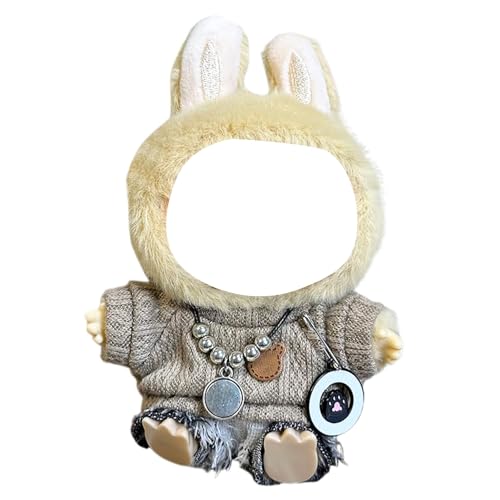 Puppe Original Plüsch Bekleidung, Puppenbekleidung Niedliches Mini Kuscheltier Outfit mit DIY Pullover Hoodie Bekleidungszubehör (#9, one Size) von Generisch
