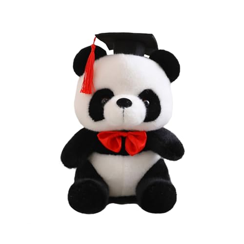Puppen Abschluss-Denkmal, Plüschtier, Geschenk, Doktor, Schleife, Panda, Puppe, Schleife, Panda, Plüschtier, Abschlussgeschenk Puppenhaus Holz (RD1, A) von Generisch