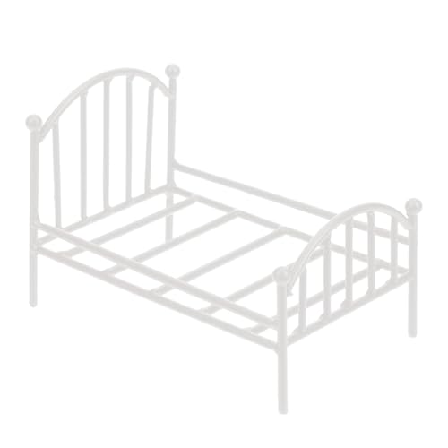 Puppen Bett, Miniatur Bett, Bett Puppenhaus, Puppenhaus Metallbett, Vintage Metallbettdekoration Für Puppenhaus, Einzelbett-Design-Puppenhausmöbel Für Kinderzimmer, Schlafzimmer Und Puppenhaushotel Puppen Bett, Miniatur Bett, Bett Puppenhaus, Puppenhaus Metallbett, Vintage Metallbettdekoration Für Puppenhaus, Einzelbett-Design-Puppenhausmöbel Für Kinderzimmer, Schlafzimmer Und Puppenhaushotel von Generisch