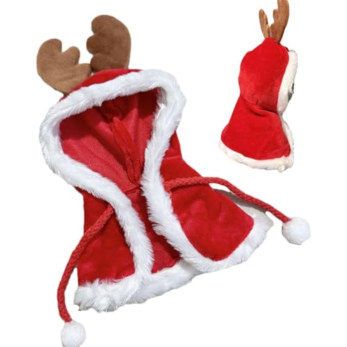 Puppen-Cape-Kleidung, Kleidung für Puppen, Weihnachten Puppenkleidung Outfit Set, Puppen-Dekoration, Plüsch-Puppen-Kleidungsset, Puppen-Anzieh-Geweih-Umhang, süßer Puppenanzug für Kinder-Fans Puppen-Cape-Kleidung, Kleidung für Puppen, Weihnachten Puppenkleidung Outfit Set, Puppen-Dekoration, Plüsch-Puppen-Kleidungsset, Puppen-Anzieh-Geweih-Umhang, süßer Puppenanzug für Kinder-Fans von Generisch