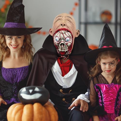 Puppen-Halloween-Masken (2 rot, 25 cm) von Generisch