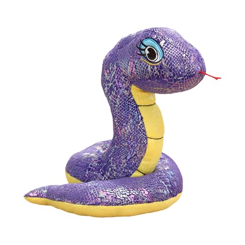 Puppenbekleidung 1 Stück Ornament-Maskottchen 2025, chinesisches Geschenkjahr, für Zuhause, Geschäft, Restaurant, Tisch, Sternzeichen, Neujahrssegen, Souvenir, 20 cm Puppenbekleidung (Purple, A) von Generisch
