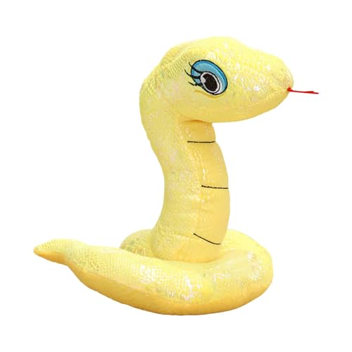 Puppenbekleidung 1 Stück Ornament-Maskottchen 2025, chinesisches Geschenkjahr, für Zuhause, Geschäft, Restaurant, Tisch, Sternzeichen, Neujahrssegen, Souvenir, 20 cm Puppenbekleidung (Yellow, A) von Generisch
