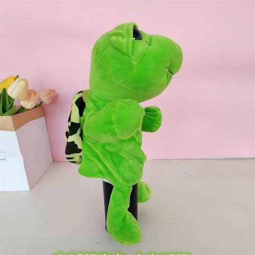 Puppenbekleidung Nilpferd-Puppenspielzeug für Kinder. Interaktive Handpuppe zum Geschichtenerzählen für Vorschulaufführungen. Beweglicher Mund Eltern-Kind-Spiele. Perfekt den (H, 35cm) von Generisch