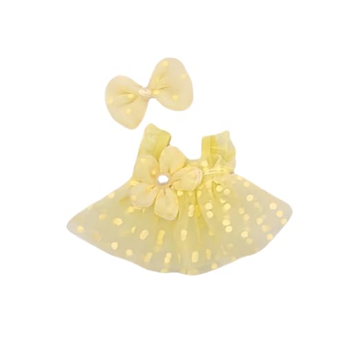 Puppenbett Baby Zweiteiliges Set mit Trägerrock Schleife, das speziell für Puppen entwickelt wurde Ihnen unbegrenzte Inspiration für passende Zubehör (A, One Size) von Generisch