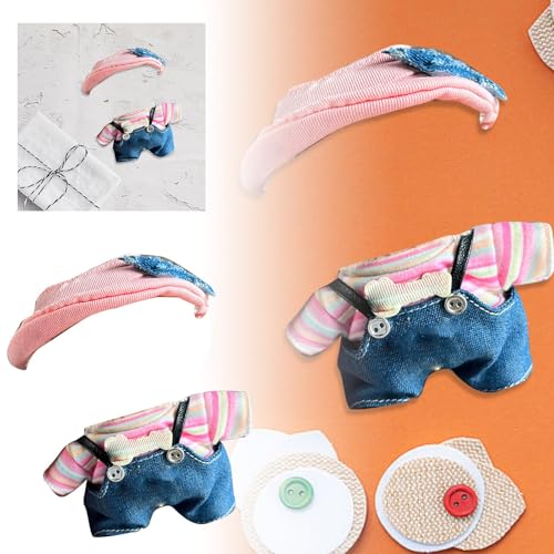 Puppenbett Doppelstockbett 17 cm Puppenkleidung (Puppe nicht im Lieferumfang enthalten), süße Puppenkleidung, Zubehör, geeignet für Puppenmode-Accessoires, passende Kleidung für Puppenhaus Holz (17cm) von Generisch