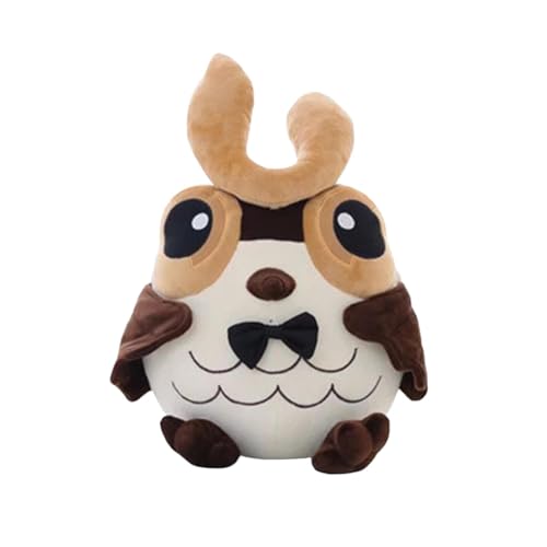 Puppenbett Entzückende Eule gefüllte Kissen weiche Dekoration für Kinderzimmer Wohnzimmer & Puppenhaus Zubehör Möbel (Brown, 25cm) von Generisch