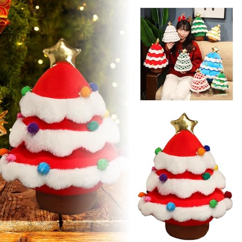 Puppenbett Mit Schrank Weihnachten Baum Puppe Weihnachten Puppe Dekoration Weihnachten Baum Wohnzimmer Schlafzimmer Dekoration Ornamente Weihnachten Puppe Puppe Puppenhaus Zubehör Möbel (A, 25cm) von Generisch