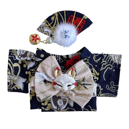 Puppenbettzeug Kleidung für Puppen, Bunte Kimono-Kleidungssets, geeignet für 17 cm Puppenkleidungszubehör (Kleidung ohne Puppe), Kleidungsoutfit, stilvolle Mode für den Puppenhaus (B, 10x15x1 cm) von Generisch
