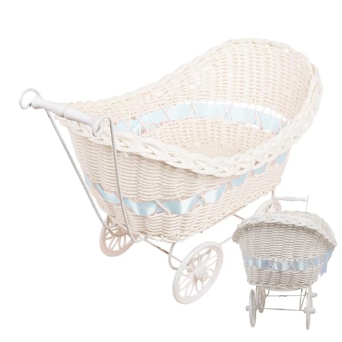 Puppenbuggy Kinder Puppenwagen Gewebter Spielzeug Kinderwagen Puppenbett Kinder Einkaufswagen Rollenspiel Trolley Für Puppen Spielzeug Für Mädchen Puppenbuggy Kinder Puppenwagen Gewebter Spielzeug Kinderwagen Puppenbett Kinder Einkaufswagen Rollenspiel Trolley Für Puppen Spielzeug Für Mädchen von Generisch