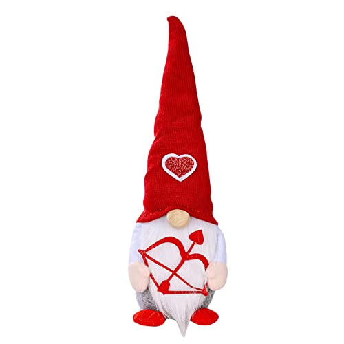Puppendekorationen Tag Puppen Valentinstag Day Geschenke Dekorationen Valentinstag Handgefertigtes Plüschtier zum Valentinstag Baby-Plüschtier Soft (B, One Size) von Generisch