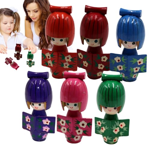 Puppenfiguren,Japanische Kimono Puppen Statuen - 6 Stücke Schreibtischdekoration Traditionelle Souvenirs Geschenkideen Puppenfiguren,Japanische Kimono Puppen Statuen - 6 Stücke Schreibtischdekoration Traditionelle Souvenirs Geschenkideen von Generisch