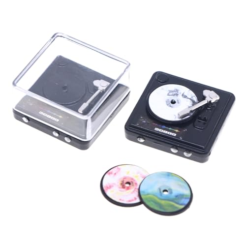 Puppenhaus Miniatur CD-Player Disc Player Heim Modell Dekor Spielzeug Puppenhaus Zubehör Puppenhaus Miniatur CD-Player Disc Player Heim Modell Dekor Spielzeug Puppenhaus Zubehör von Generisch