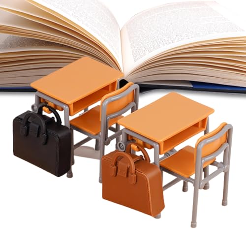 Puppenhaus Miniaturen Artikel,Winzige Puppenstuben Accessoires | Miniatur Klassenzimmer Schulranzen Schreibtische Deko Für Kinder Rollenspielaktivitäten Puppenhaus Miniaturen Artikel,Winzige Puppenstuben Accessoires | Miniatur Klassenzimmer Schulranzen Schreibtische Deko Für Kinder Rollenspielaktivitäten von Generisch