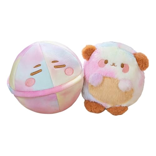 Puppenhaus Puppen Eierschalen-Welpenpuppe, weiches Stofftierspielzeug für Kinder, interaktiv, für Kinder ab 3 Jahren, Begleiter für das Spielzimmer im Innenbereich Puppenhaus Zubehör 1/12 (18cm) von Generisch