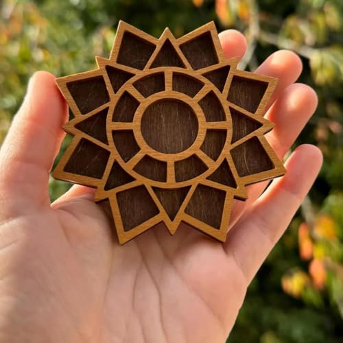 Puppenhaus Regal, Mehrfarbiges Miniatur-Schmuckstück mit Sorten Gitte, Mond-und Pilz-Thema und kleine Fächer für Tiny Decor und Sammlerstücke von Generisch