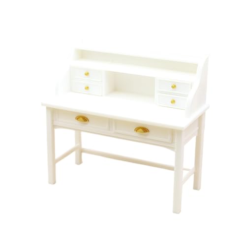 Puppenhaus Simulierter Schreibtisch Modell Puppe Heim Schreibtisch Studienzimmer Möbel Dekoration Puppen Haus Szene Dekor Zubehör von Generisch