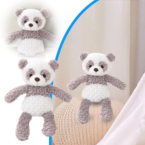 Puppenhaus Zubehör 1/12 Spielzeug-Tierpuppe mit Langen Beinen, um Kinder beruhigen. Schlafende Puppe, süße Geburtstagspuppe. Puppenwagen Buggy (Grey, 35cm) von Generisch