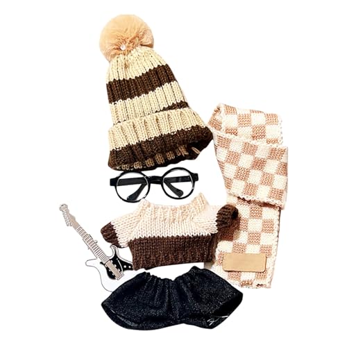 Puppenhaus Zubehör Garten Puppenkleidungsset, modische Outfits für das 17 cm große , süßes Tier-Cosplay-Kostüm mit exquisiten Accessoires der Collector Series, keine Puppe Puppenzubehör (Brown, 17cm) Puppenhaus Zubehör Garten Puppenkleidungsset, modische Outfits für das 17 cm große , süßes Tier-Cosplay-Kostüm mit exquisiten Accessoires der Collector Series, keine Puppe Puppenzubehör (Brown, 17cm) von Generisch